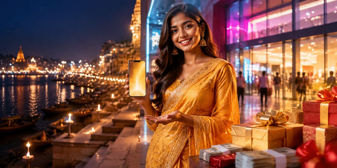 Luxury casino experience app on smartphone in Varanasi